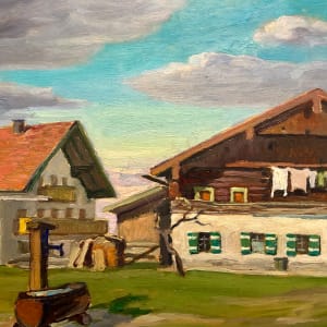 Farm in Obenteisendorp Bavaria - 1975 by Leo Mol