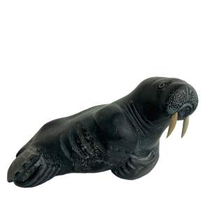 Walrus Soapstone Sculpture by Alex P.