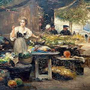 Flower Marketplace by Emil Barbarini, Image 2.