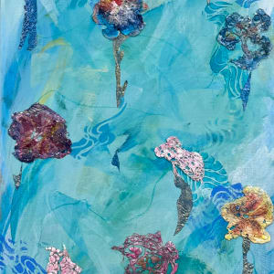 Found Flowers-Blue by Connie Sloma