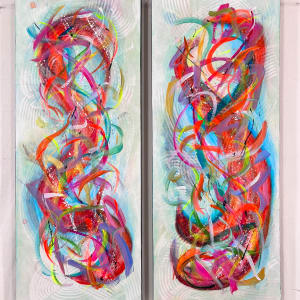 Ribbons of Truth by Connie Sloma  Image: On painting wall