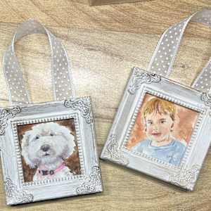 Colbert Ornaments 3x3 Watercolors by Amy DeVane