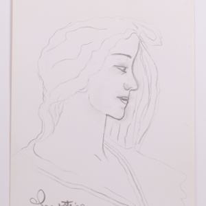 Title Unknown Self Portrait by Charlotte Gilbertson