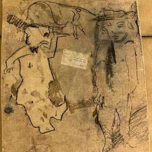 Double Self Portrait by Harvey Cellini Parks  Image: front of piece