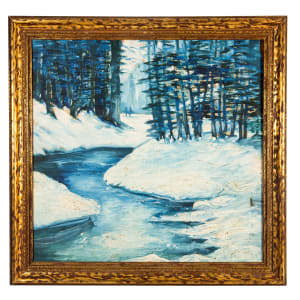 Unknown (Stream with Snow-Covered Banks) by Edward Willis Redfield