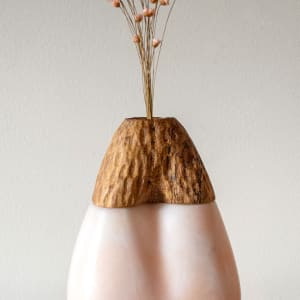 Pink Teardrop  Vase by Owen David 