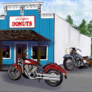 Bikes At Snowflakes by Susan Reich