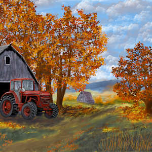 Autumn Farm by Susan Reich