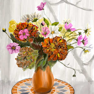 Copper Vase by Susan Reich