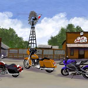 Bikes on 11th Street by Susan Reich