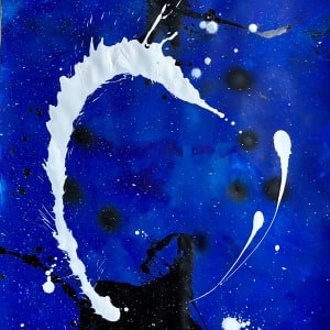 Transformative power (blue/black and white) by Ulrike Haupt, Image 1.