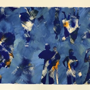 Dreifarbigkeit - Blau by Ulrike Haupt