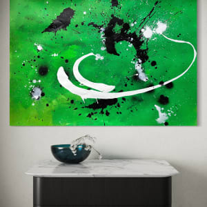 Transformative power (green/black and white) by Ulrike Haupt 