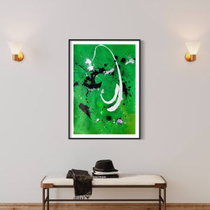 Transformative power (green/black and white) by Ulrike Haupt 