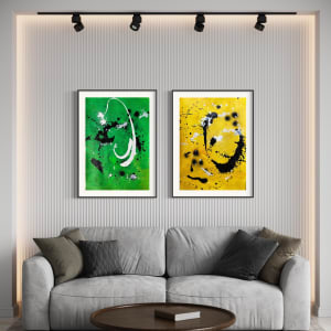 Transformative power (yellow/black and white) by Ulrike Haupt 