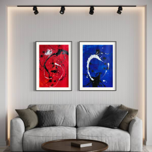 Transformative power (blue/black and white) by Ulrike Haupt, Image 6.