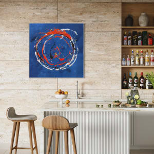 Circle of life_blue by Ulrike Haupt 