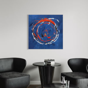 Circle of life_blue by Ulrike Haupt 