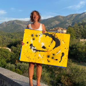 Transformative power (yellow/black and white) by Ulrike Haupt 