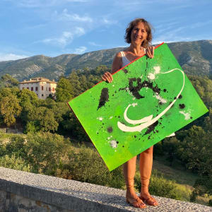 Transformative power (green/black and white) by Ulrike Haupt 