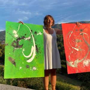 Transformative power (green/black and white) by Ulrike Haupt 