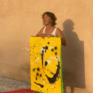 Transformative power (yellow/black and white) by Ulrike Haupt 