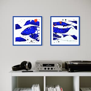 Blue Resonance (Dipthyque) by Ulrike Haupt, Image 4.