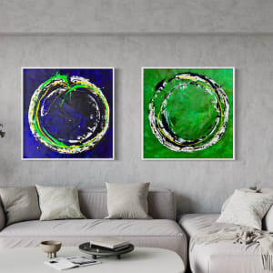 Life is a circle (blue) by Ulrike Haupt 