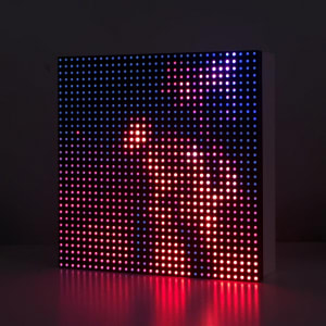 The New Normal by James Clar  Image: LED matrix object 32x32 pixels (pictured: purple/orange edition)