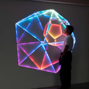 Dodecahedron inside Isocohedron by James Clar 