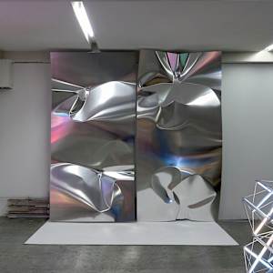 By Force of Circumstances (Hidilyn Diaz Crushed Metal) by James Clar 