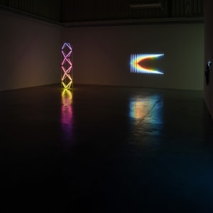 Horizontal Force by James Clar  Image: Installation shot from “Double Rainbow All The Way”, solo show, Carbon 12 Gallery, Dubai, 2015