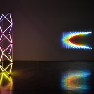 Horizontal Force by James Clar  Image: Installation shot from “Double Rainbow All The Way”, solo show, Carbon 12 Gallery, Dubai, 2015