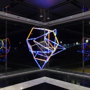 Gravitational Collapse by James Clar  Image: Installation at One Liberty Plaza