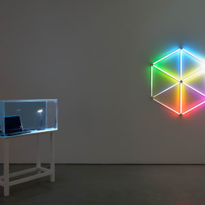 Space Is A Hologram by James Clar  Image: Installation shot of “SEEK”, solo show, Carroll / Fletcher, London 2014