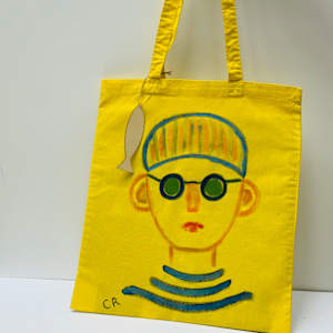 Hand painted Tote bag by Chrissie Richards, Image 3.