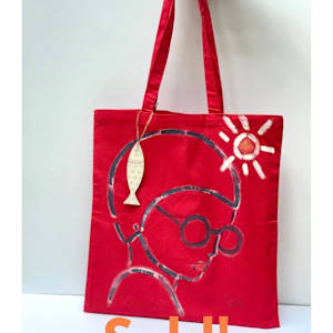 Hand painted Tote bag by Chrissie Richards, Image 14.
