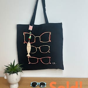 Hand painted Tote bag by Chrissie Richards, Image 15.