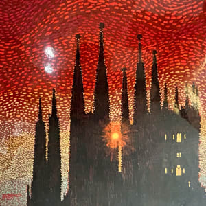"Fiery Sunset" La Sagrada Familia, Barcelona, Spain by HM Saffer II