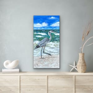 Blue Heron Strut by Donna Richardson 
