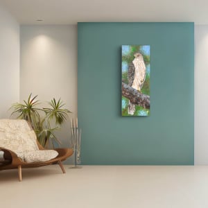 Perched Majesty: Cooper's Hawk by Donna Richardson 