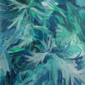 Blue Weed #2 by Regina Silvers