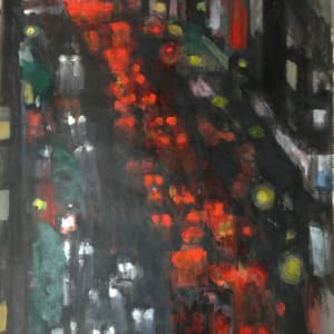 Third Avenue Traffic in the Rain #1 by Regina Silvers