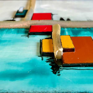 Cabins on the Lake by Anne Burtt  Image: Cabins on the Lake Close Up 2