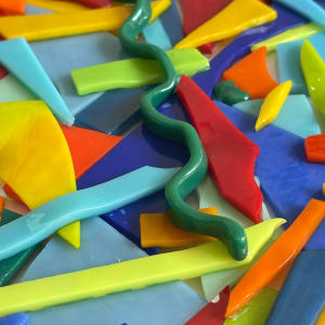 Colorful Garden Totem by Anne Burtt, Image 5.