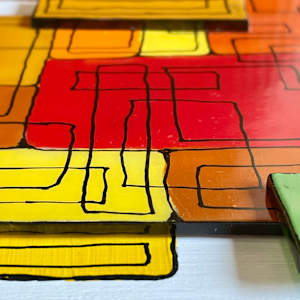 Retro Flow by Anne Burtt  Image: Retro Flow Close Up