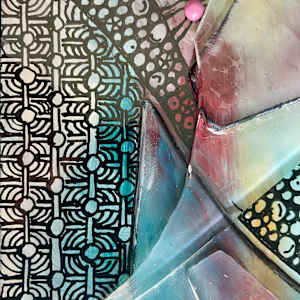 Folded Whispers by Anne Burtt  Image: Folded Whispers Close Up