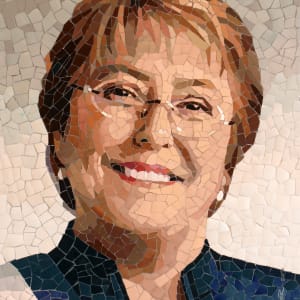 Michelle Bachelet  -President of the Republic of Chile by Mai Van Nhon