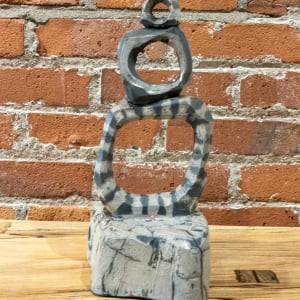 Raku Sculpture - 165 by Chris Heck 