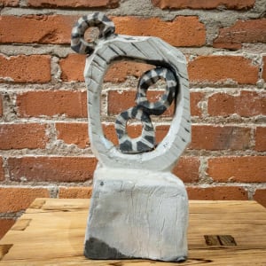Raku Sculpture - 166 by Chris Heck 